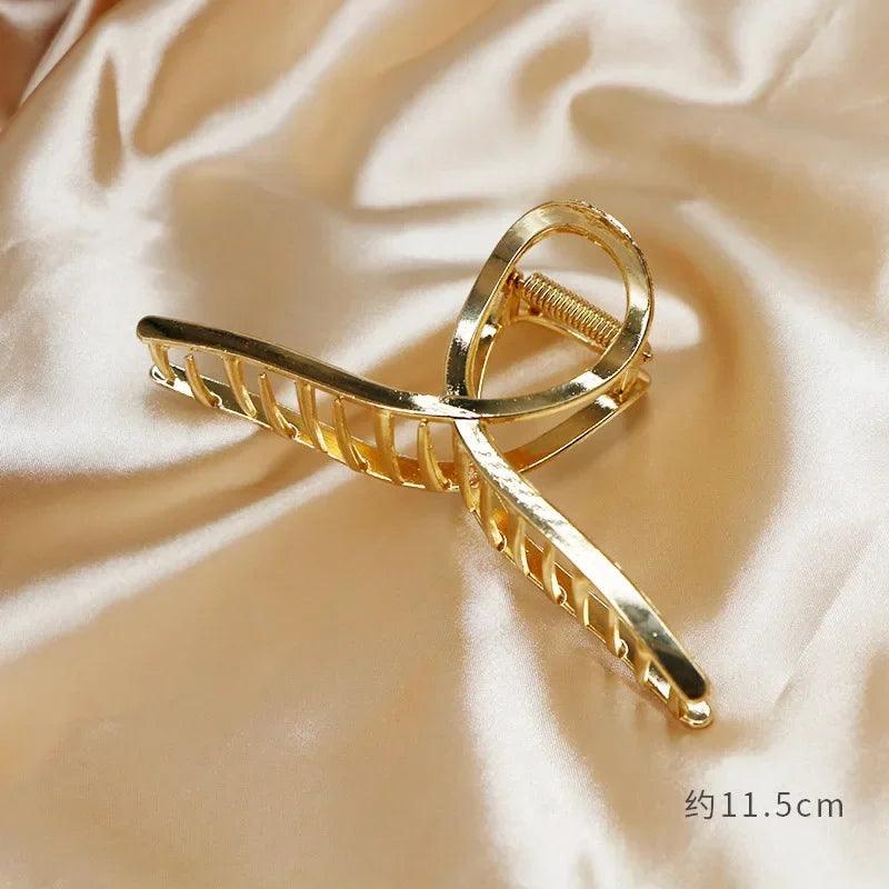 Fashion Simple Gold Hair Claw Clip Butterfly Geometric Elegant Hair Clip Claw Clamp for Girls Headwear Women Hair Accessories