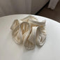 Korean StyleSatin Silk Double Cloth Satain Large Scrunchies Hair Accessories for Women High-end Elastic Bands for Girls