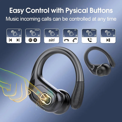 TWS Wireless Headphone ENC Noise Canceling Mics Earphone With Button Control LED Screen Bluetooth Earbuds In Ear Sports Headset