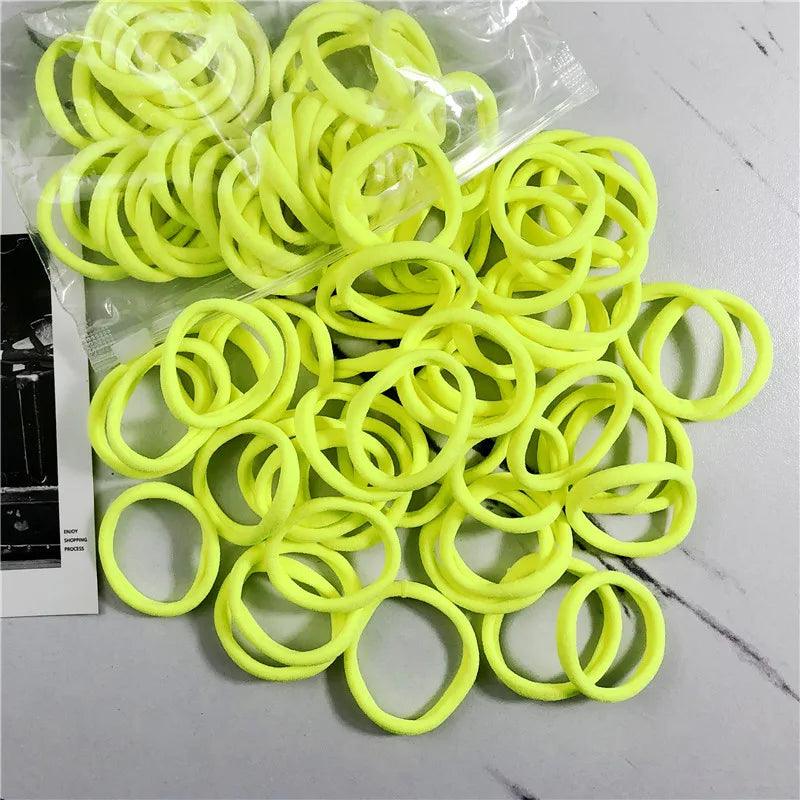 20/50PCS/Set Hair Bands for Women Girl Basic Hair Rubber Ties Ropes 4cm Simple Elastic Headband Hair Accessories Ponytail Holder