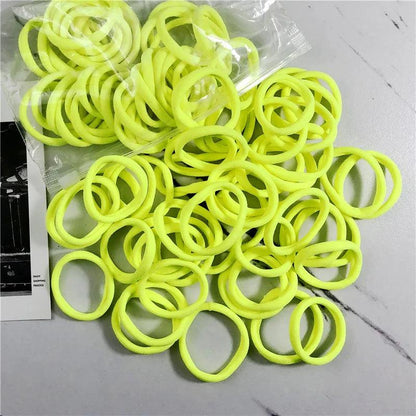 20/50PCS/Set Hair Bands for Women Girl Basic Hair Rubber Ties Ropes 4cm Simple Elastic Headband Hair Accessories Ponytail Holder