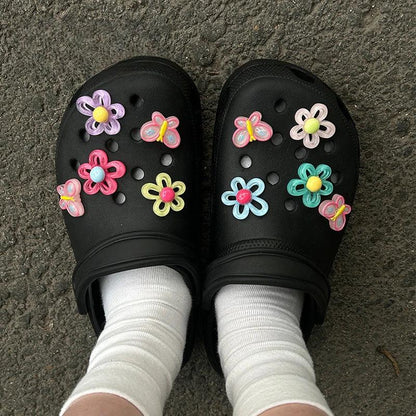 New Cave Shoes DIY Accessories Popular Flower Buckle Shoe Accessories Women's Cave Shoes Detachable Shoe Flower For Girls Gifts