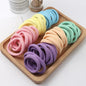 100PCS 4.5CM Seamless Soft HairBands Elastic Rubber Band Women Girl Hair Ties Nylon Scrunchies Hair Accessories