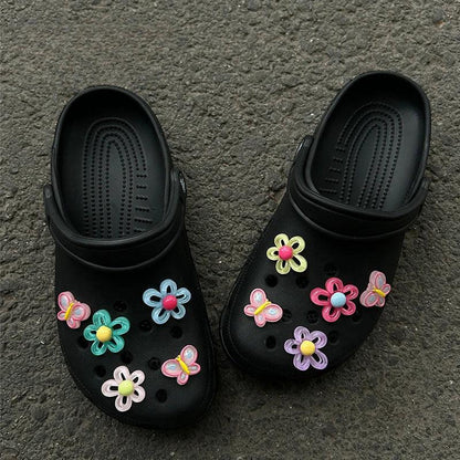 New Cave Shoes DIY Accessories Popular Flower Buckle Shoe Accessories Women's Cave Shoes Detachable Shoe Flower For Girls Gifts