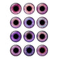 24pcs/bag 14mm Purple Pupil Eyes Chips Suitable for Blythe Doll Glass Cabochons DIY Accessories Bulk Items Wholesale H216