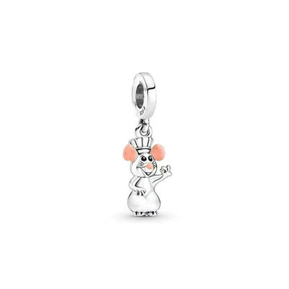 Popular Hot Sale 925 Sterling Silver Figure Model Making Charm Suitable for 925 Sterling Silver Bracelet DIY Holiday Gift