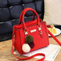 Ladies Fashion Handbag Shoulder Purse Women Crossbody Leather Tote Bag With Hairball Pendant Luxury Messenger Bag