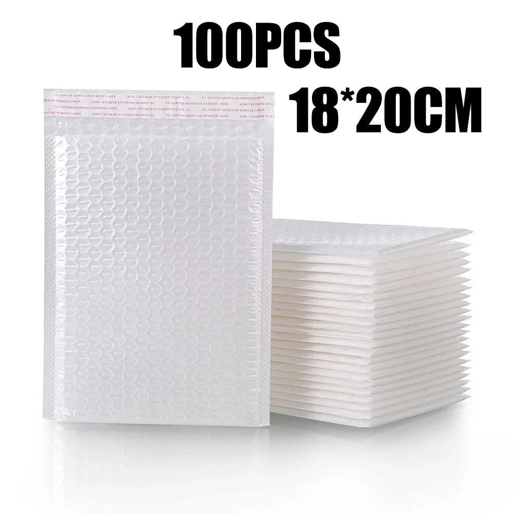 80pcs Bubble Mailers Wholesale White Padded Envelope for Packaging Mailing Gift Self Seal Shipping Bags Bubble Envelope