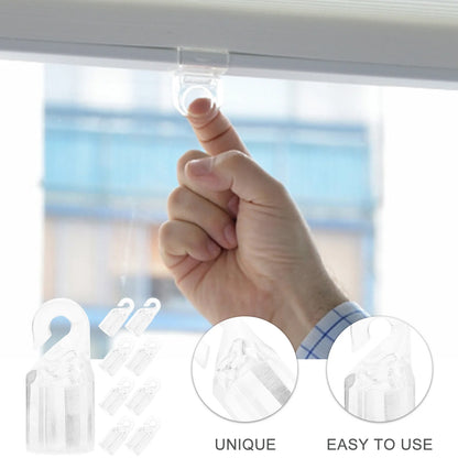 10 Pcs Window Blind Rod Hook Repair Replacement Curtain Venetian Rotating Vertical Accessories 10pcs Hangers