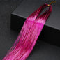 93cm Colorful Bling Hair Extension Accessories Laser Gold Shiny Metallic Wire Hair Extensions DIY Retro Hip-hop Hair Braid Tool