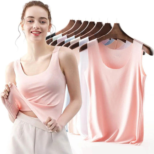 Ladies Seamless Ice Silk Vest Summer Inner Wear Slimming Underwear Student Slimming Tank Top Cross-border Small Vest