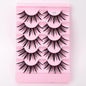 NEW 5Pairs Natural 3D Dramatic Fairy Clusters Manga Lashes Fake Eyelashes Wet Look Cosplay Lashes