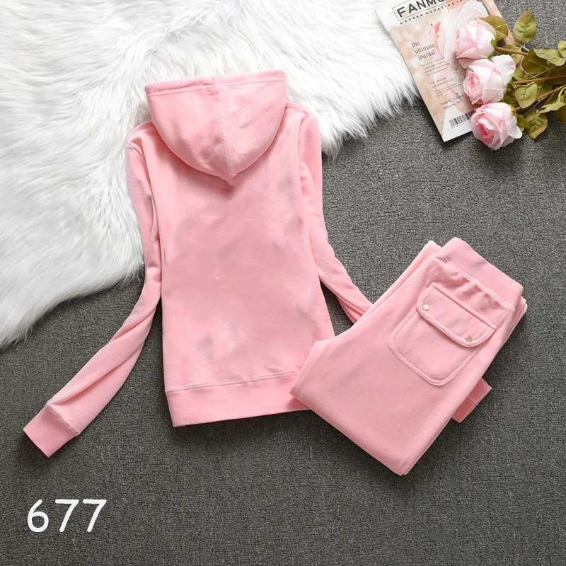 Women's Tracksuit Set 2024 Spring/Fall Women's Hooded Sweatshirt and Pants Sets Two Piece Set