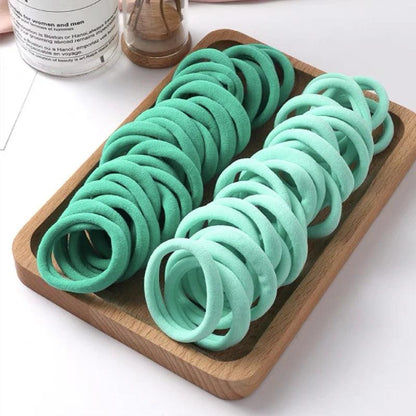 50/100PCS New Color Nylon Elastic Hair Tie 5CM Rubber Band for Women Men Thin Hairbands Ponytail Holder Hair Accessories