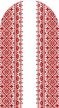 Mehofond Custom 2-Sided Red Embroidery Henna Birthday Bride Shower Wedding Covers Chiara Arch Background Decor Backdrop Photo