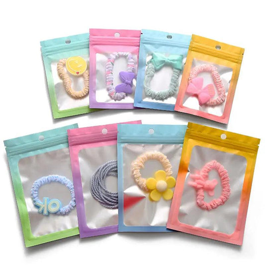 100pcs,Mini Transparent Jewelry Packing Bag,Resealable Ziplock Packaging Bags Nail Accessories Packaging Bags For Small Business