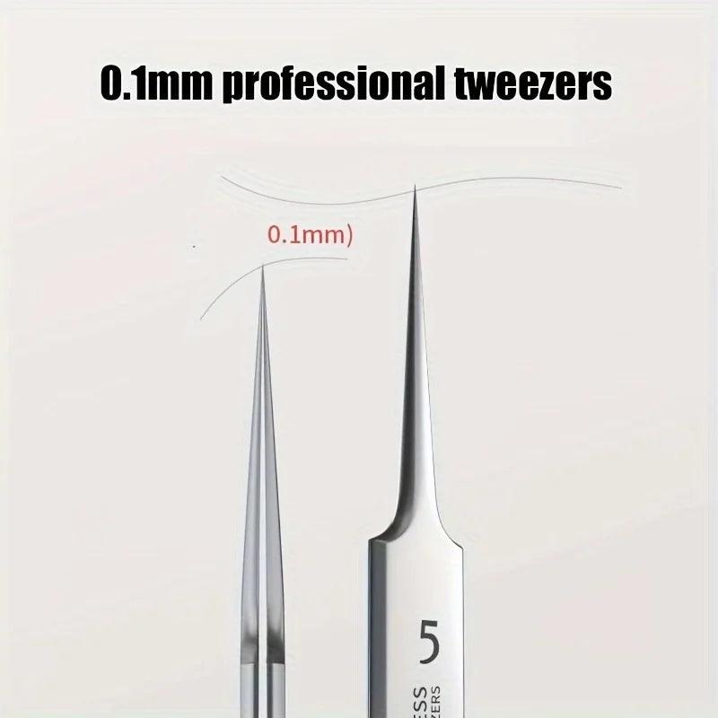 Ultra-Fine No. 5 Cell Acne Blackhead Clip Tweezers Beauty Salon Special Acne Needle Facial Care Tool