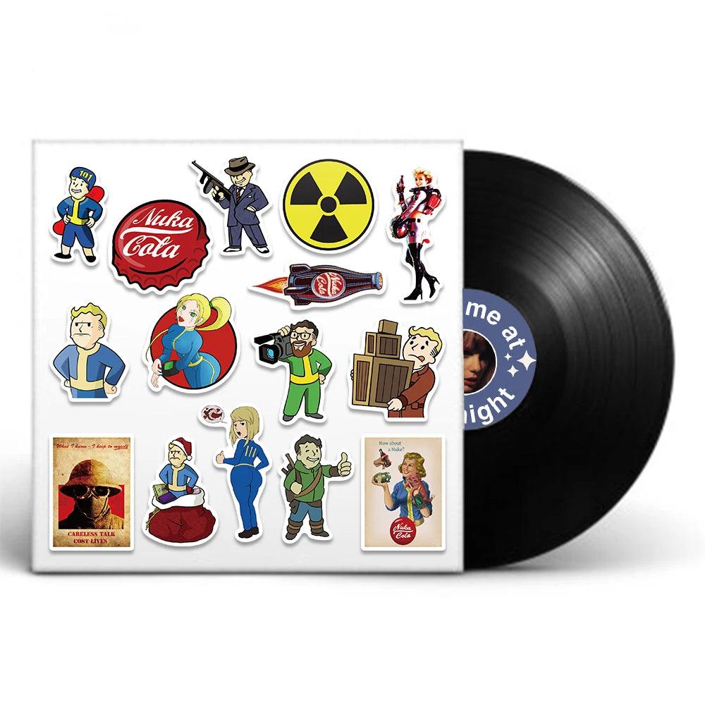 50PCS Fallout Role Playing Game Cool Decals For Decorative Skateboard Refrigerator Toolbox Computer DIY Waterproof Stickers