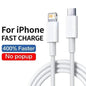 Original 20W PD USB Type C to Lighting Fast Charger Cable For Apple iPhone 14 13 12 11 Pro Max X XR 8 7 Plus iPad Data Sync Line