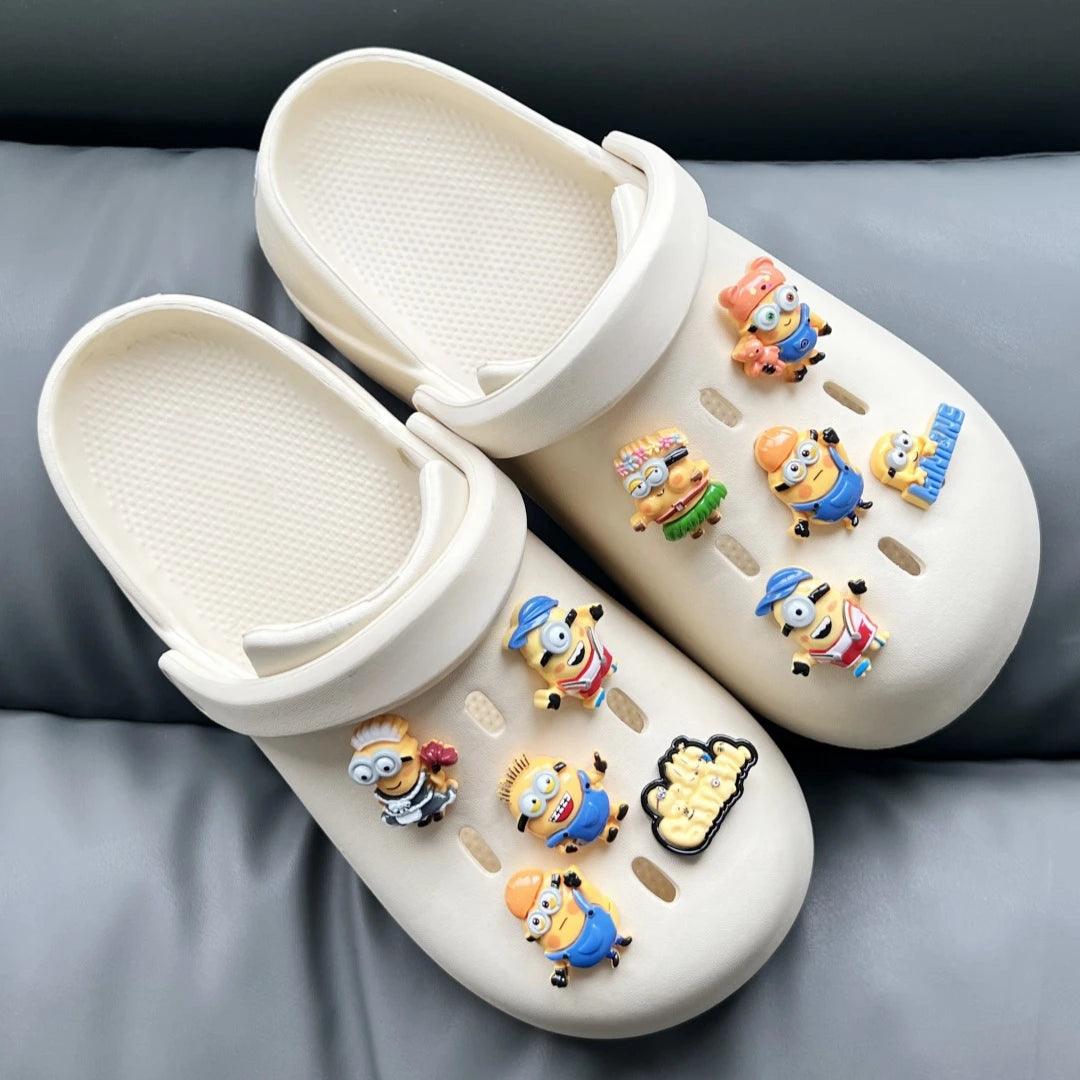 MINISO 1 PCS/Set Cute Cartoon Shoes Charm Accessories Clogs DIY Shoes Decoration Sandals Garden Buckle Children's Christmas Gift