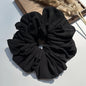 Big Size Chiffon Scrunchies For Muslim Women Custom Elastic Volumizing Oversized Neat stitching Malaysian Bunch Hair Tie