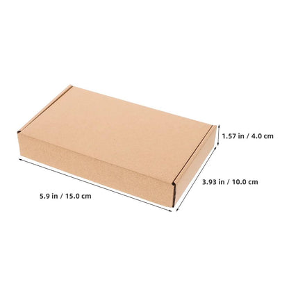 10 Pcs Cardboard Mailer Boxes Moving Carton for Packaging Small Business Shipping Brown Kraft Paper