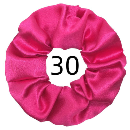 5/1pc Accessoires Women Girls Silky Satin Hair Scrunchies Solid Stretch Elastic Simple Elegant Rubber Band Ponytail Tie low cost