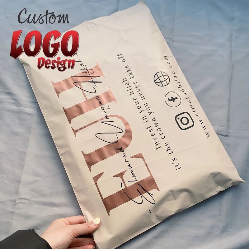 Custom Logo Biodegradable Compostable Postage Satchels Plastic Envelopes Shipping Courier Poly Mailer Mailing Bags For Clothing