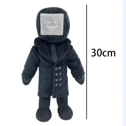 Newest Skibidi Toilet Clockman Titan TV Man Speakerman Plush Toys Horror Game Cartoon Stuffed Doll Kids Birthday Christmas Gifts