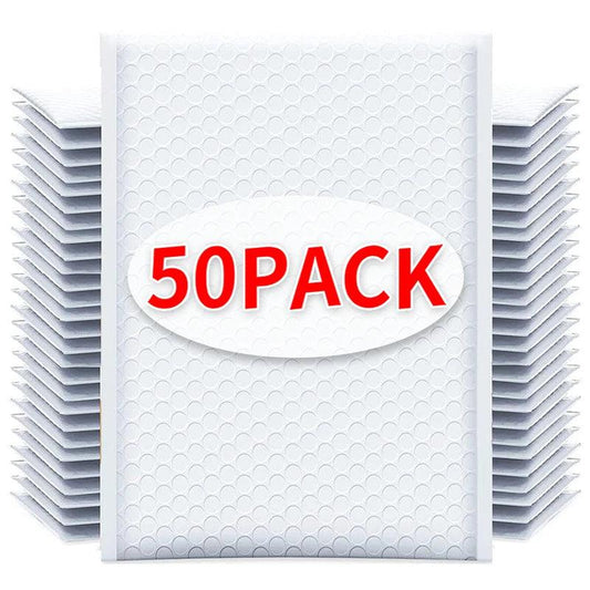 10-50Pcs Bubble Envelopes White Foam Shipping Bags Poly Bubble Mailers Pad Self Seal Packing Bags for Magazine 11cm 15cm 23cm