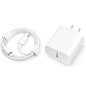 PD 20W Fast Charging US Charger Plug with 1M/3FT Cable for iPhone iPad