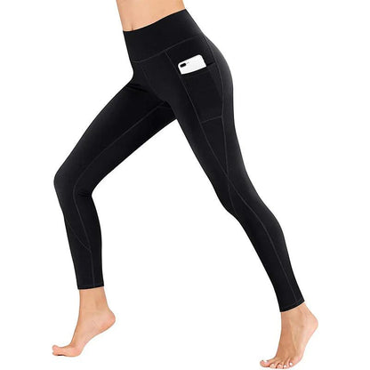 High Waist Push Up Leggins Fitness Tights Pocket Workout Leggings Women Black Sports Mujer Activewear Gym Clothing Free Shipping