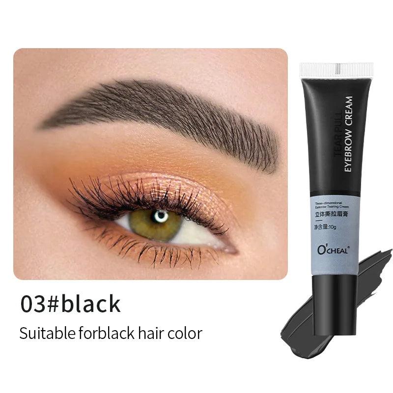 4 Colors Henna Eyebrow Tattoo Cream DIY 15-minute Profession Fast Easy Brow Dye Gel Semi Permanent Eyebrows Tint Dye Makeup