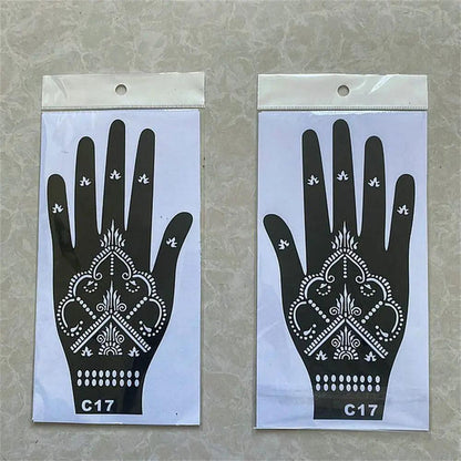 2024 New Professional Henna Stencil Temporary Hand Tattoo Body Art Sticker Template Wedding Tool Flower Tattoo Stencil