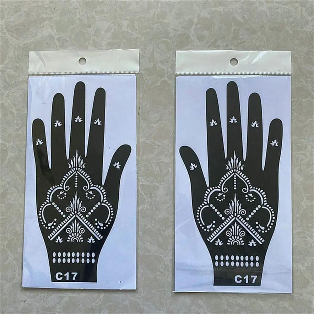 2024 New Professional Henna Stencil Temporary Hand Tattoo Body Art Sticker Template Wedding Tool Flower Tattoo Stencil