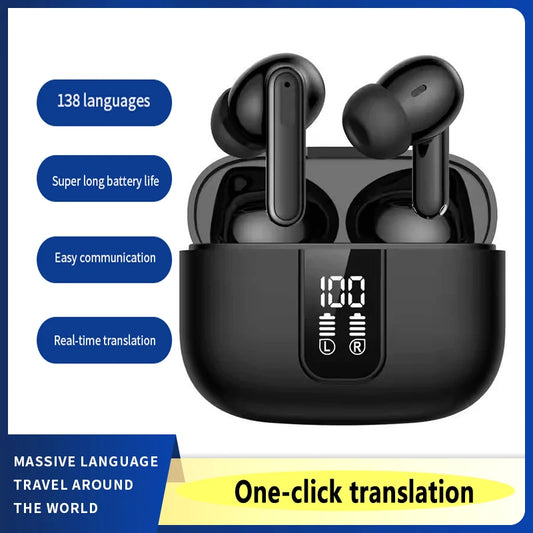 NEW Wireless Translator Bluetooth Noise Canceling Headphones 114 Languages Real-Time Travel Translator multifunctional earphone