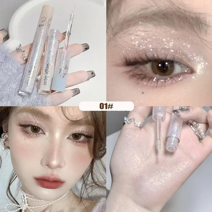 Gem Tear Liquid Eye Shadow Broken Diamond Sequins Eyeliner Pearlescent Fine Flash Silkworm Brightening Highlight Eyeshadow Stick