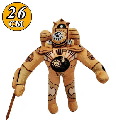 Newest Skibidi Toilet Clockman Titan TV Man Speakerman Plush Toys Horror Game Cartoon Stuffed Doll Kids Birthday Christmas Gifts