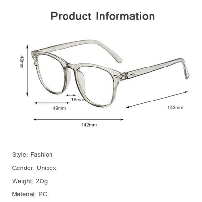 Anti Blue Light Computer Myopia Glasses Women Men Ultralight Clear Transparent Nearsight Eye Glasses Diopter -1.0 -3.0 - HighGloss Shop