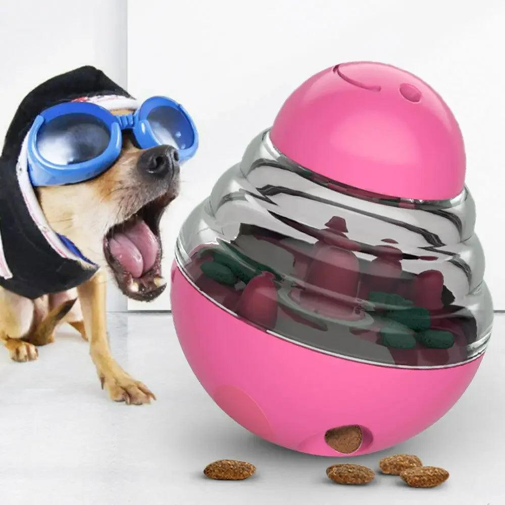 Interactive Dog Toys Slow Food Ball Food Dispenser IQ Treat Ball Smarter Pet Toys For Dogs Playing Training Balls Pet Supplies