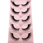 New Cat Eye Lashes Mink Eyelashes 3D Curl Winged Natural Realistic Messy End Eye Elongated Thick False Eyelashes Soft Fake Lashe