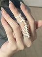 2024 New Spine Bone Ring New Gothic Style Men's And Women's Jewelry Party Gift