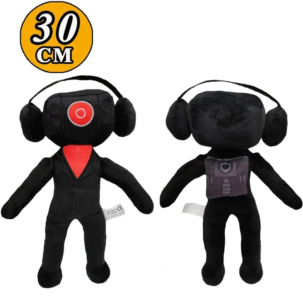 Newest Skibidi Toilet Clockman Titan TV Man Speakerman Plush Toys Horror Game Cartoon Stuffed Doll Kids Birthday Christmas Gifts