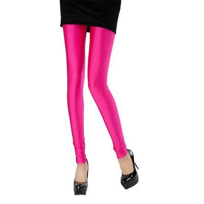 New Spring Autume Solid Candy Neon Leggings for Women High Stretched Female Sexy Legging Pants Girl Clothing Leggins