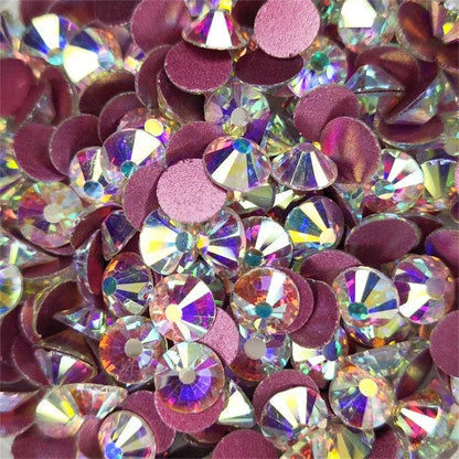 Super Quality Glitter Gems SS3-SS50 Flatback Stones Clear Crystal Non Hotfix Rhinestones Nail Art Decoration Rhinestones