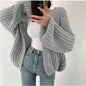 Casual Versatile Knit Cardigan Sweater Jacket V-neck Loose Streetwear Coat Tops Women Vintage Knit Sweater Jacket Y2K