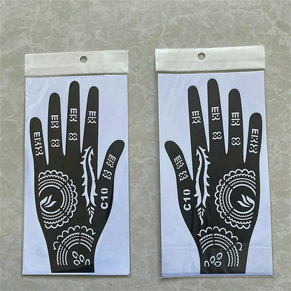 2024 New Professional Henna Stencil Temporary Hand Tattoo Body Art Sticker Template Wedding Tool Flower Tattoo Stencil