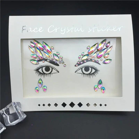 Temporary Rhinestone Glitter Tattoo Stickers Face Jewels Gems Festival Party Makeup Body Jewels Flash Beauty Makeup Tools