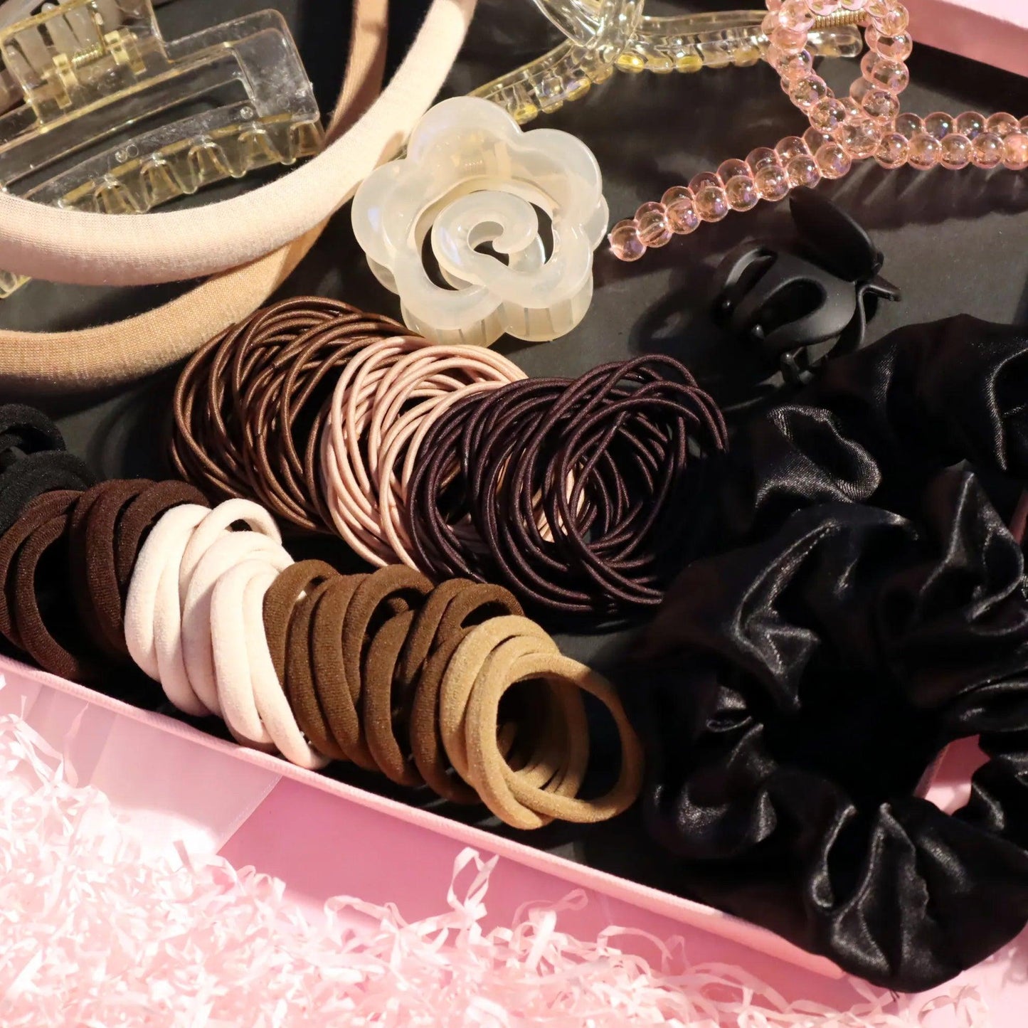 Various Sizes of Hair Clip Set,Women Girls Fashion  Hair Accessories， Horsetail Claw, Brown Geometry Hairpins Set