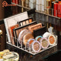 7 Grid Storage Box Clear Plastic Makeup Cosmetic Stand Holder Makeup Lipstick Eyeshadow Palette Storage Organizer